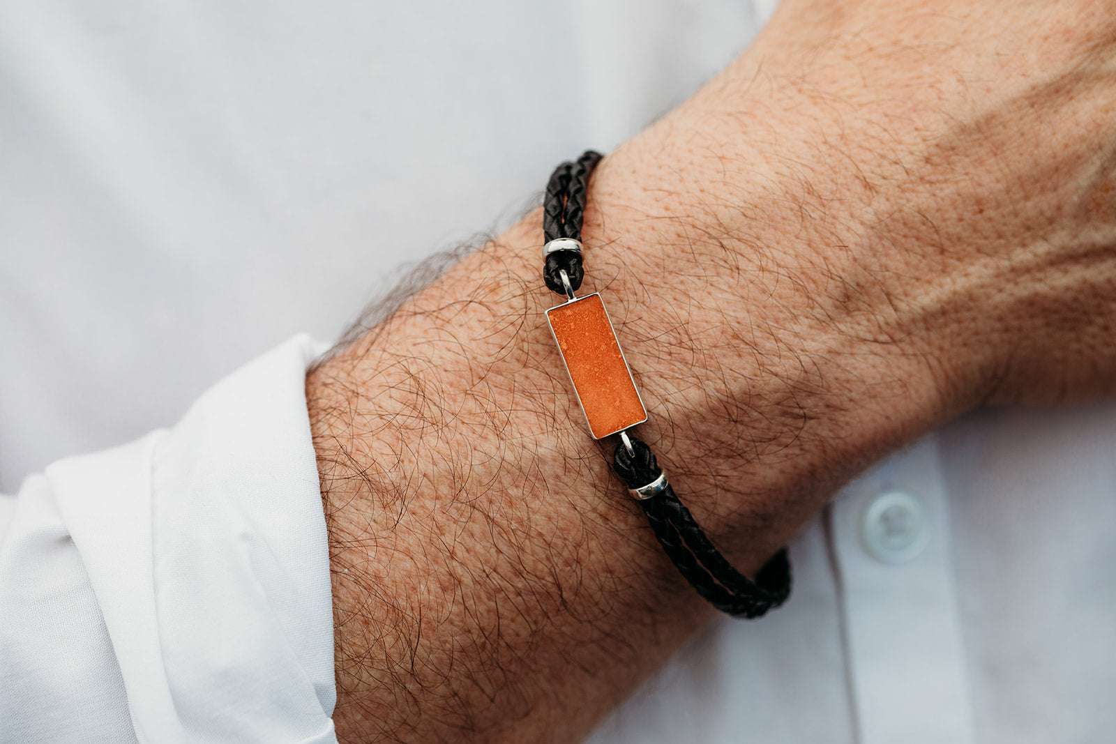 Men's Leather Bangle