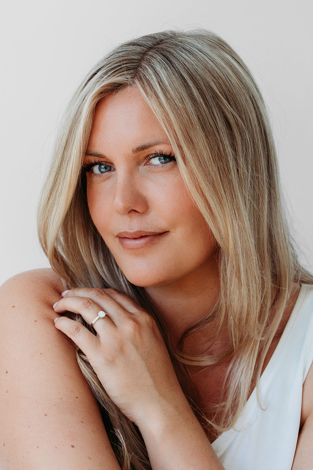 Sparkle Bezel Ring - Silver