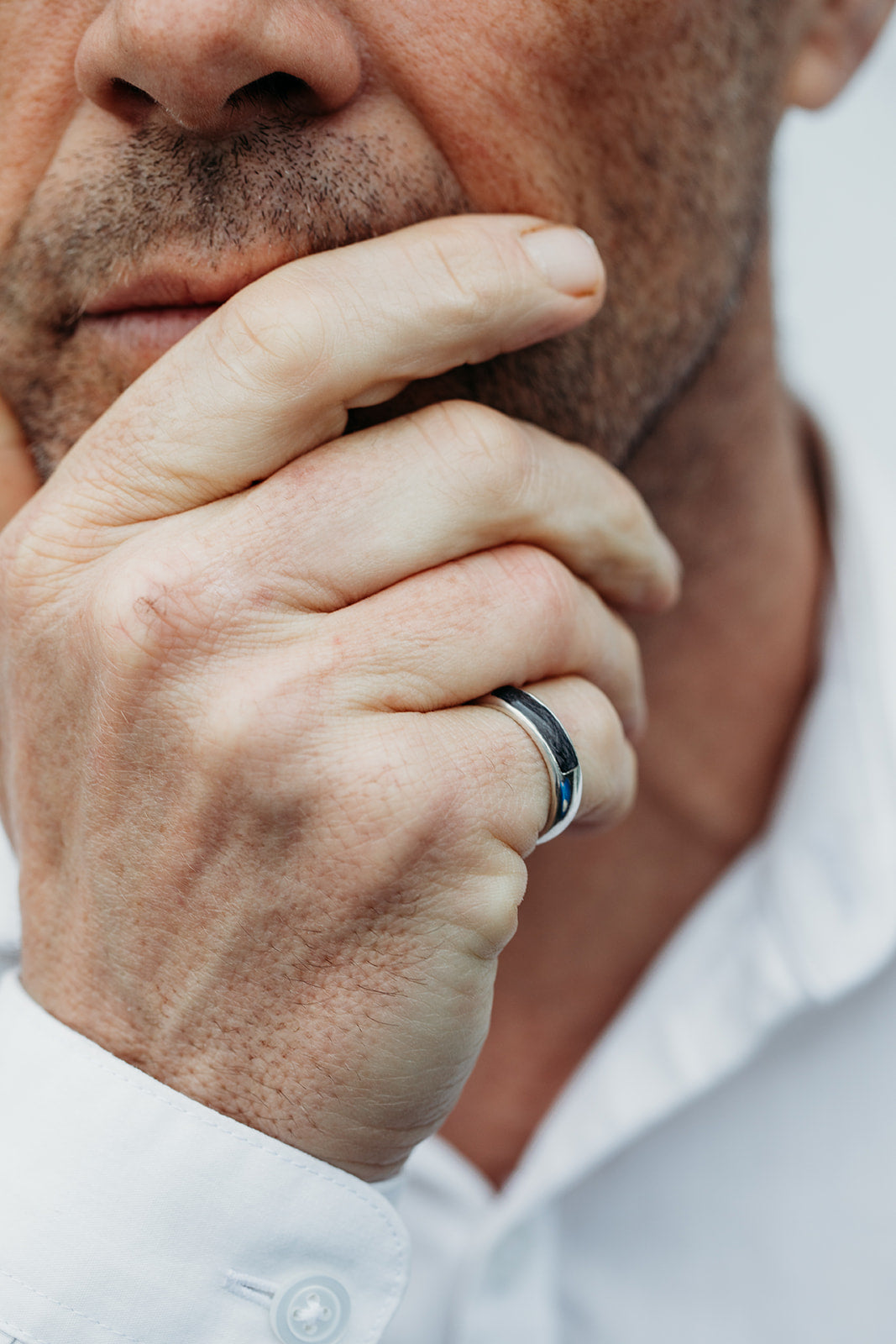 Men's Slim Channel Ring