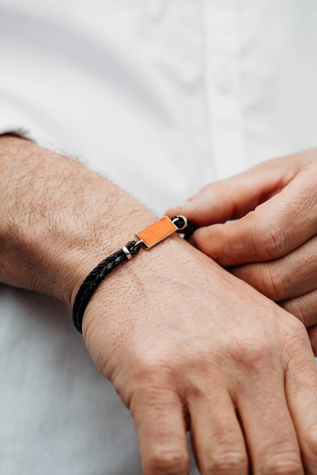 Men's Leather Bangle