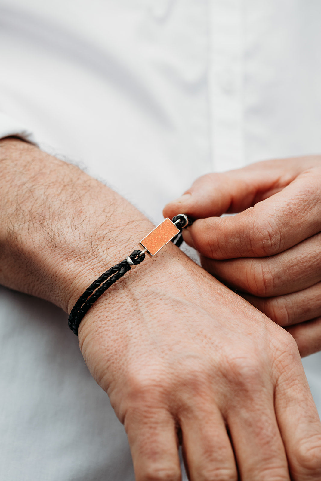 Men's Leather Bangle