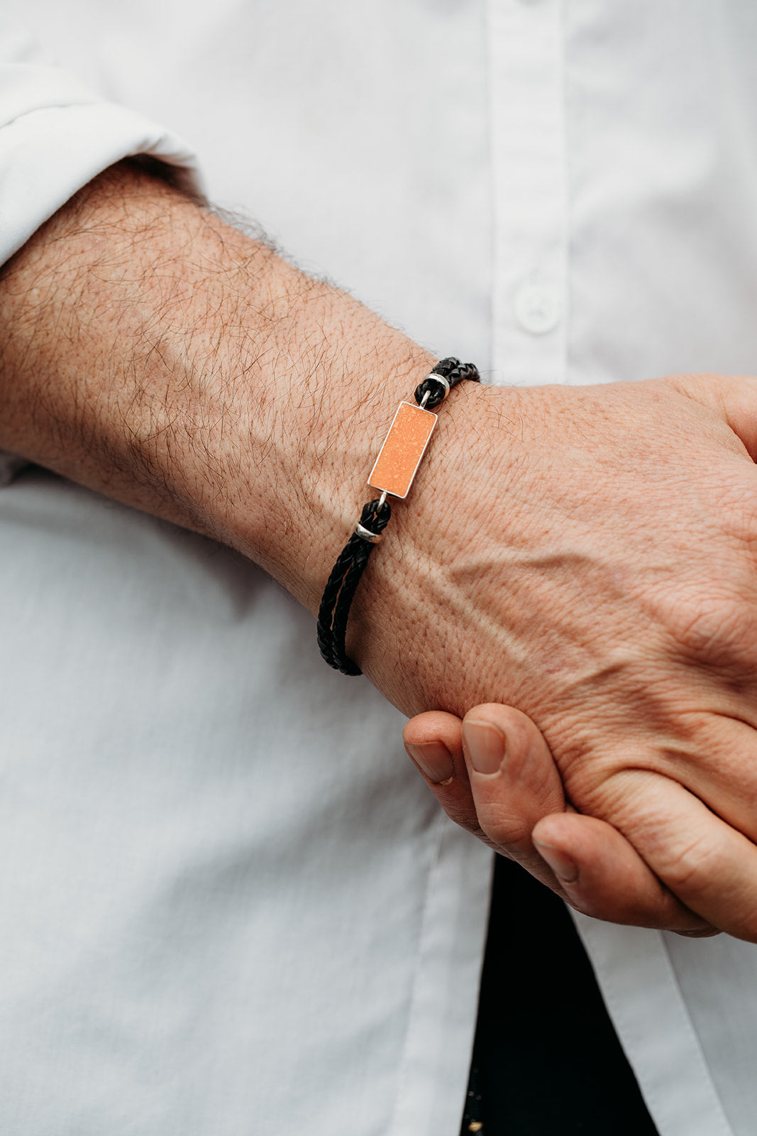 Men's Leather Bangle