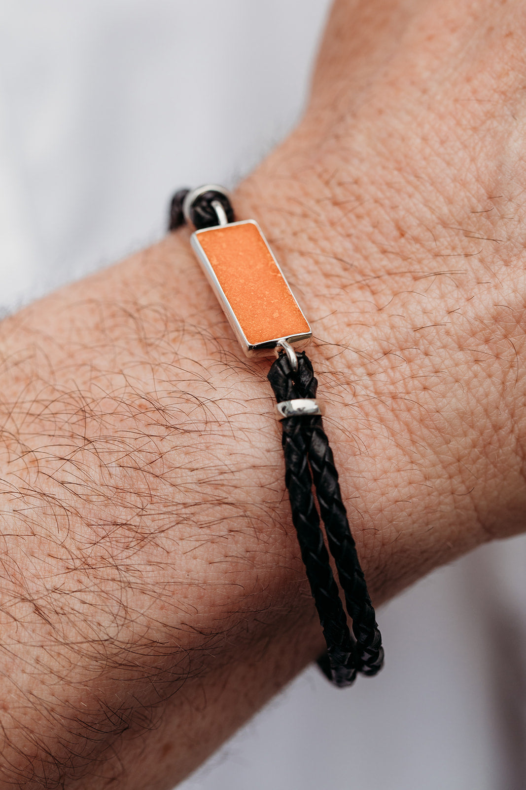 Men's Leather Bangle