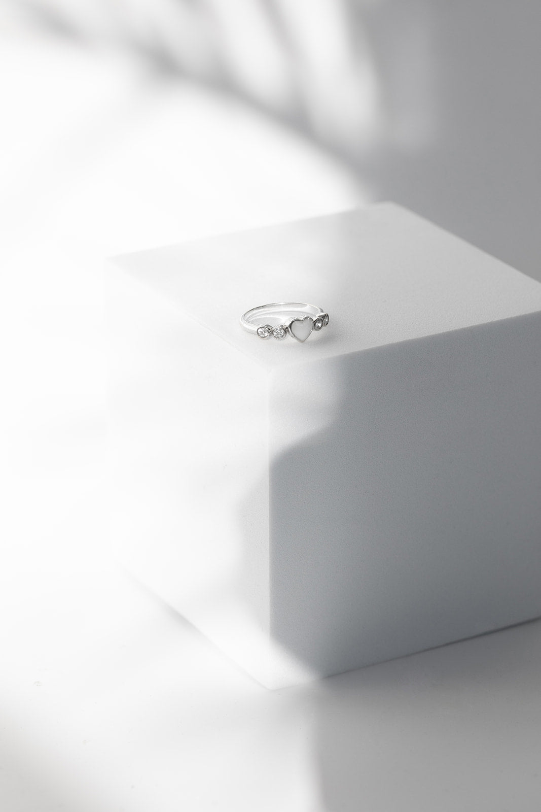 Heart Sparkle Ring - Silver