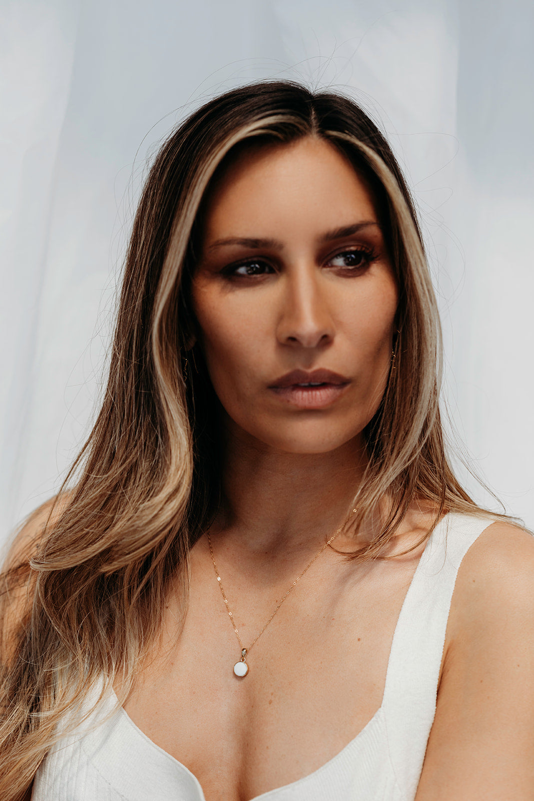 Simple Breastmilk Pendant Necklace - 9ct Gold