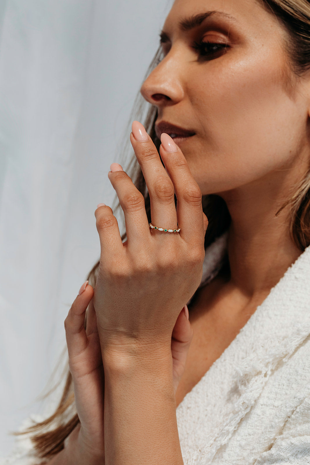 Breastmilk Diamond Eternity Ring - 9ct Gold