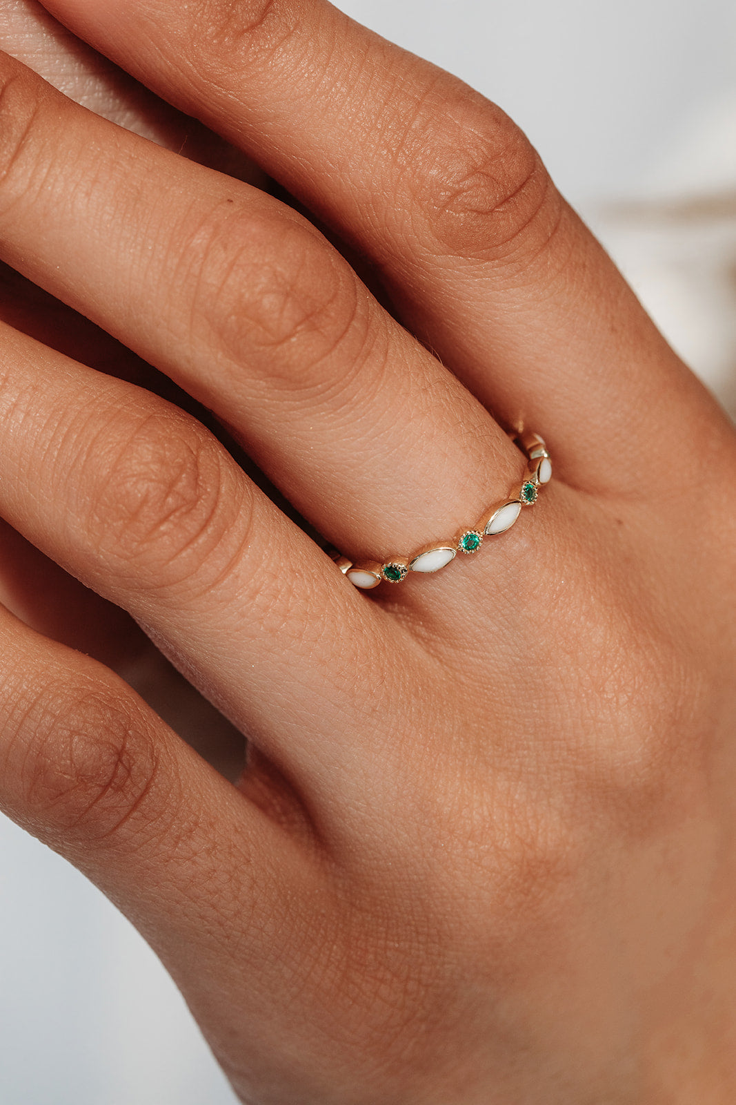 Breastmilk Diamond Eternity Ring - 9ct Gold