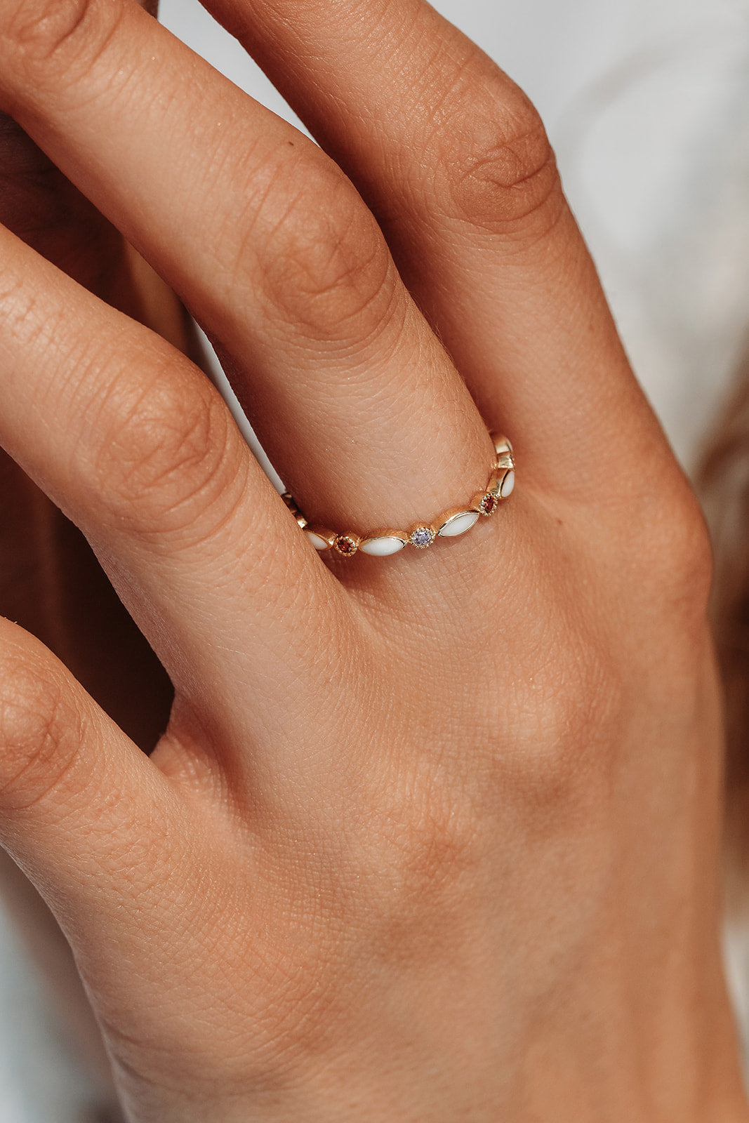 Breastmilk Diamond Eternity Ring - 9ct Gold