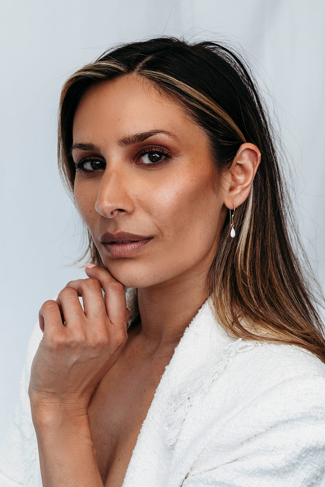 Breastmilk Gold Teardrop Earrings