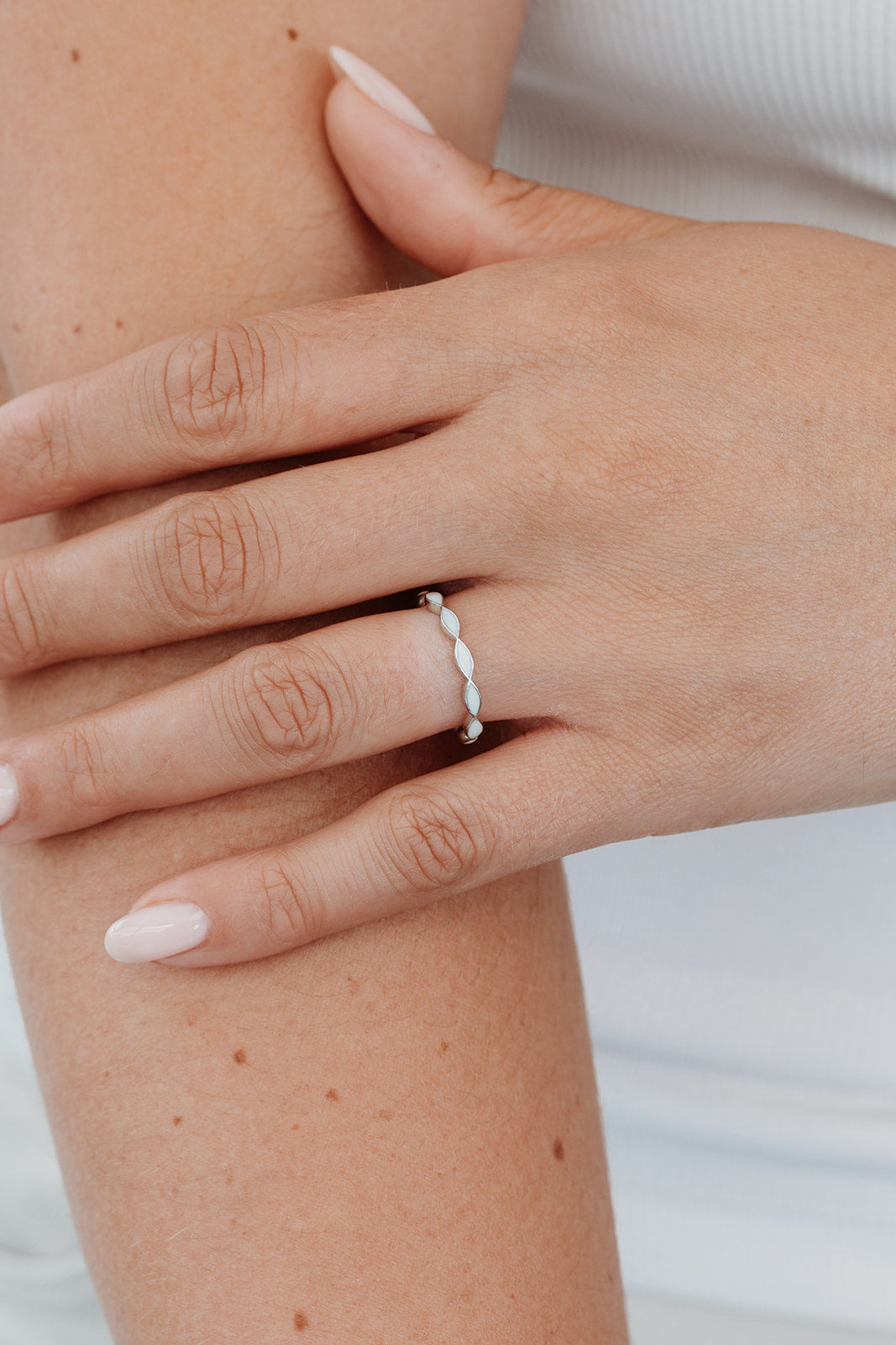 Breastmilk Eternity Ring - Silver