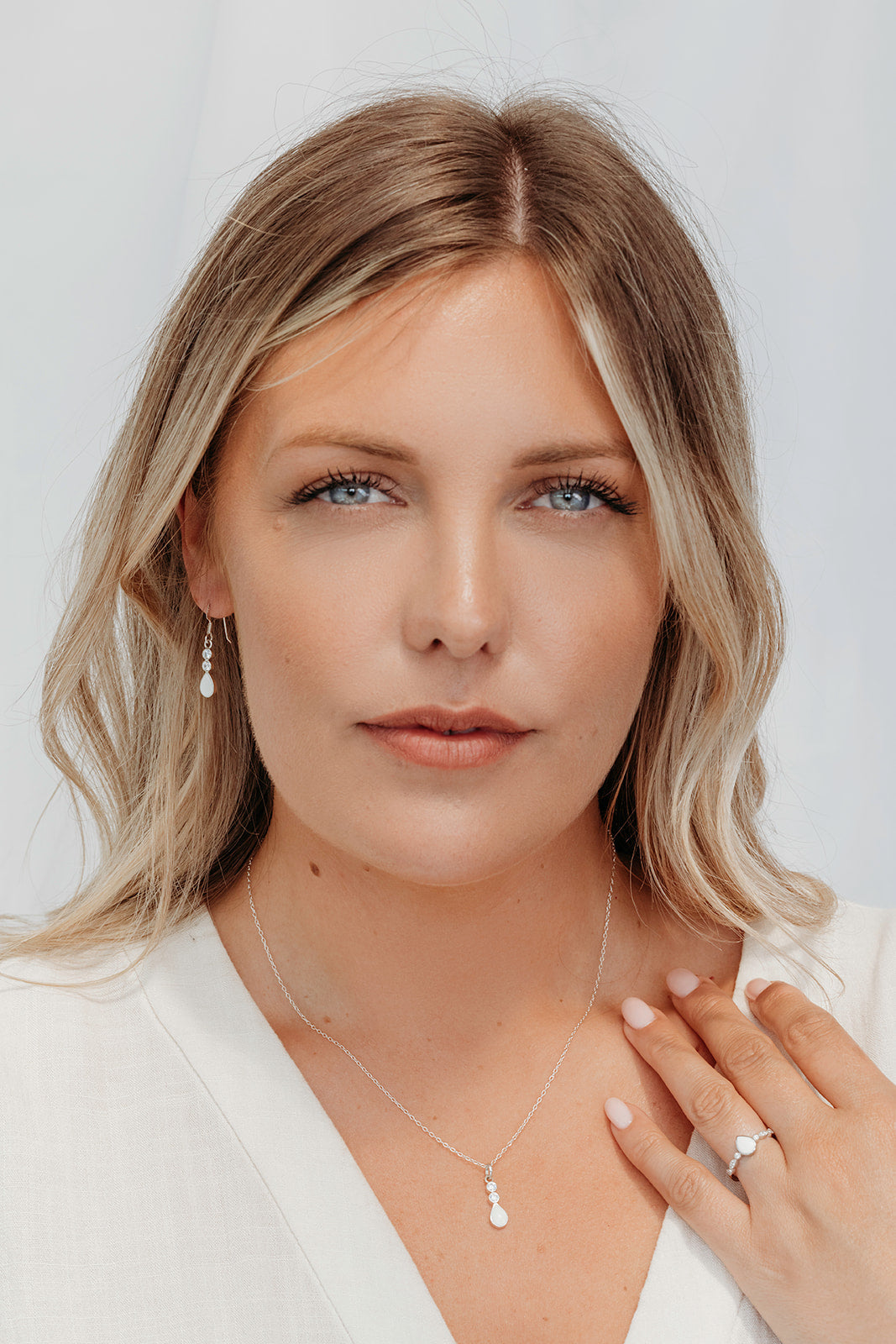 Breastmilk & Ashes Teardrop Sparkle Necklace