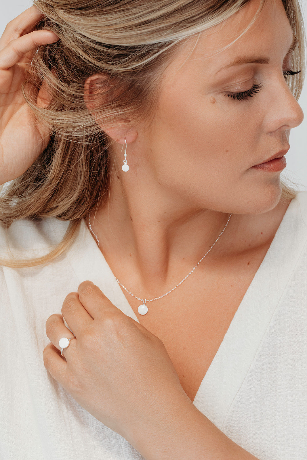 Simple Bezel Breastmilk Ring