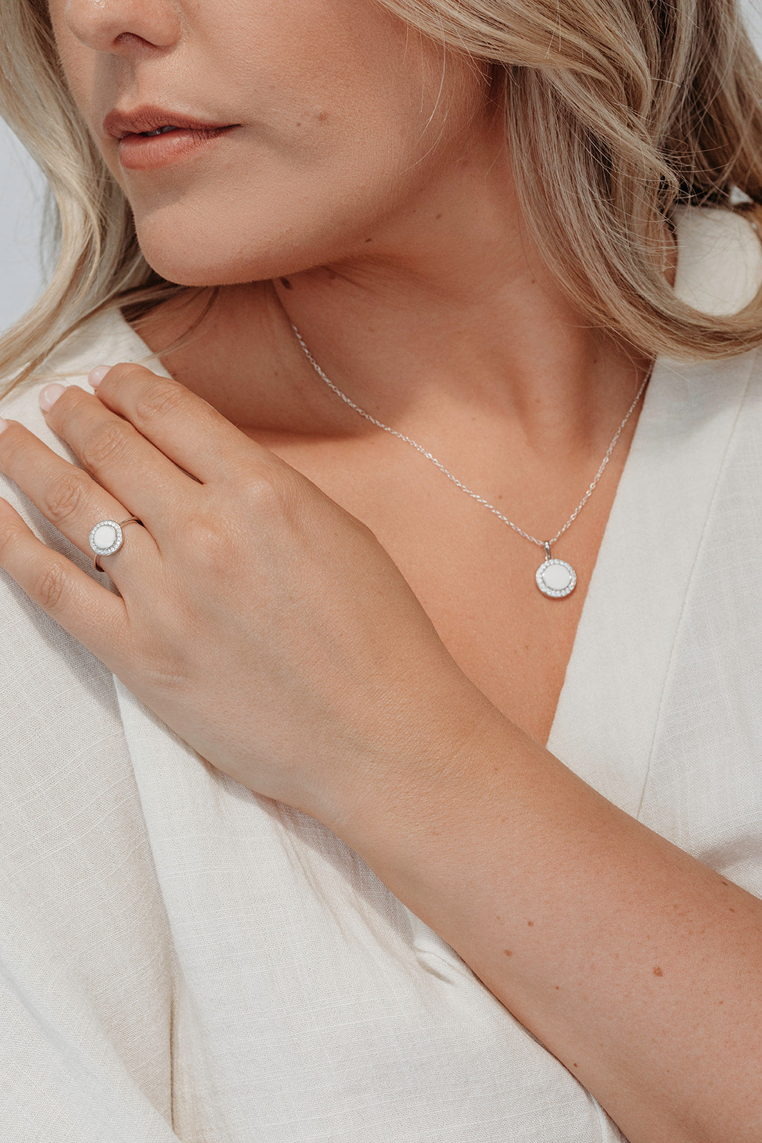 Breastmilk Halo Ring - Goddess - Silver