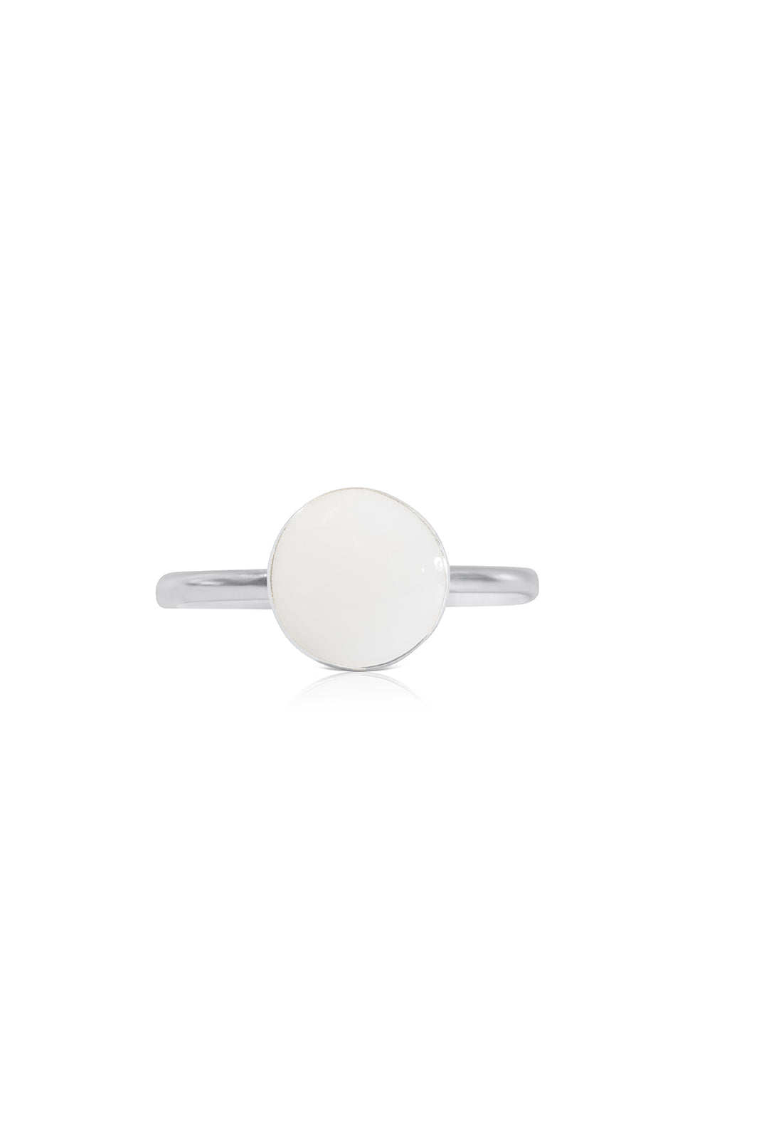 Simple Bezel Breastmilk Ring