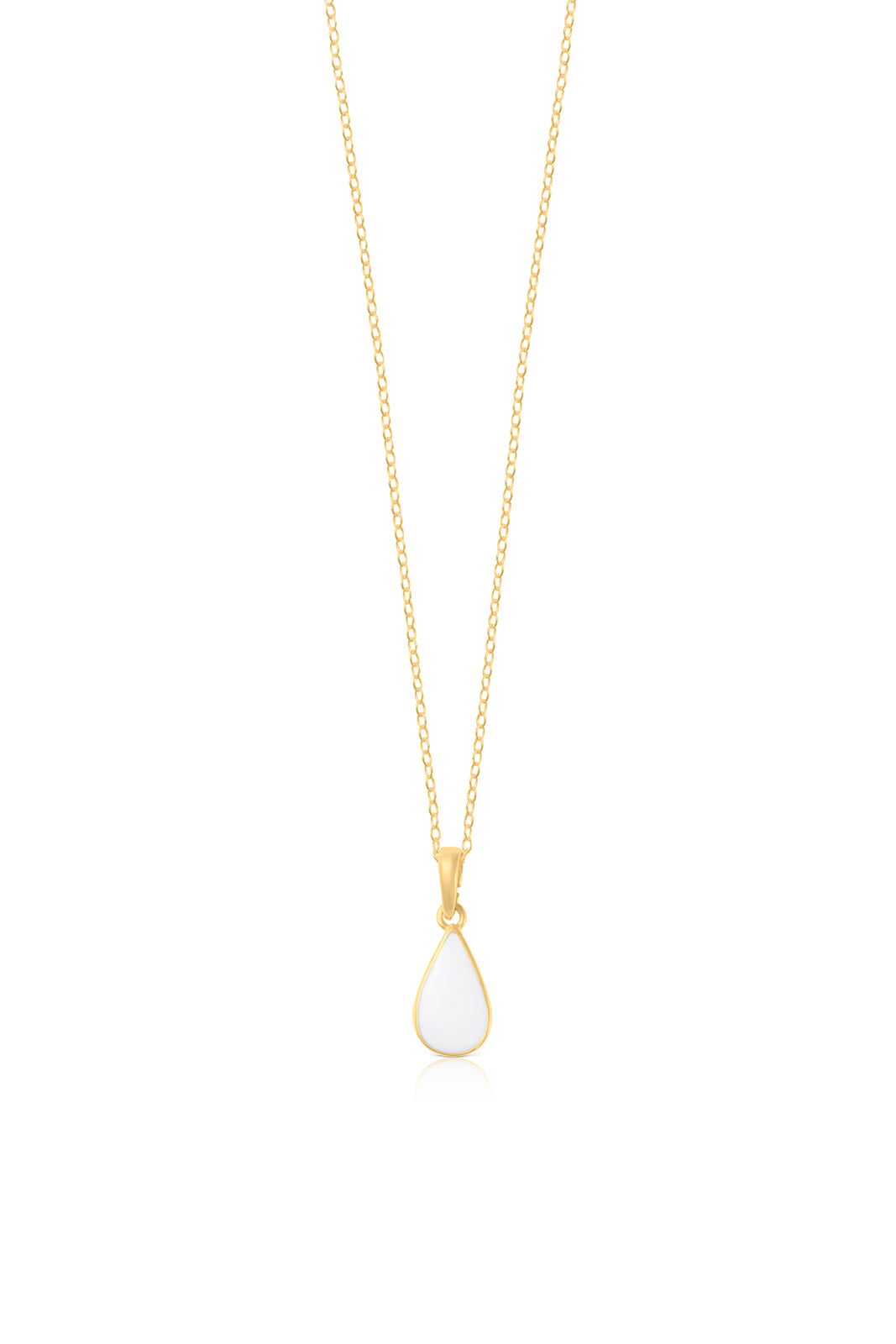 Breastmilk Teardrop Gold Necklace