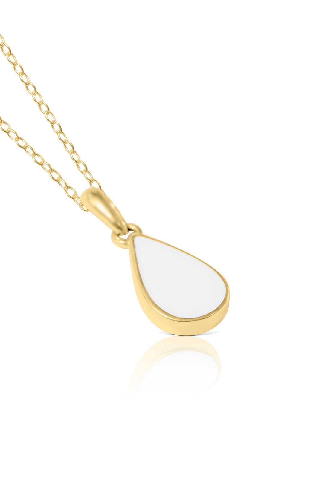 Breastmilk Teardrop Gold Necklace