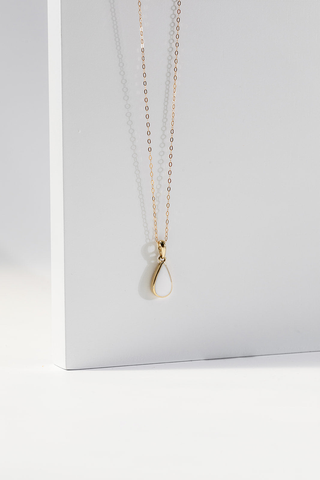 Breastmilk Teardrop Gold Necklace