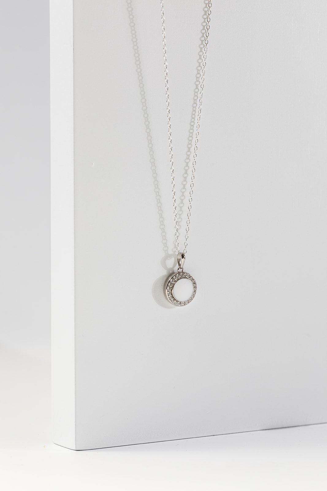 Breastmilk Halo Necklace - Silver