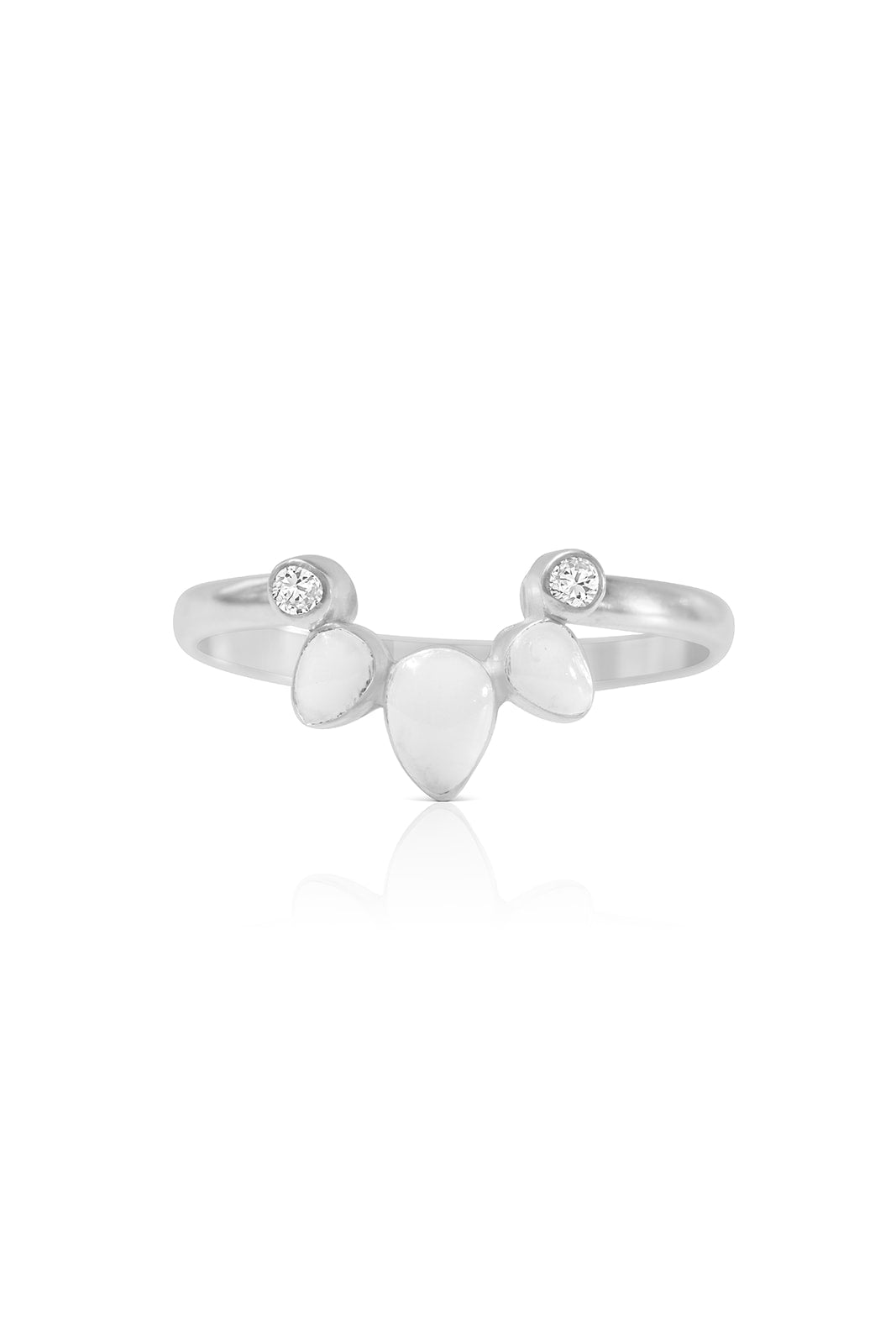 Breastmilk Teardrop Stacker Ring