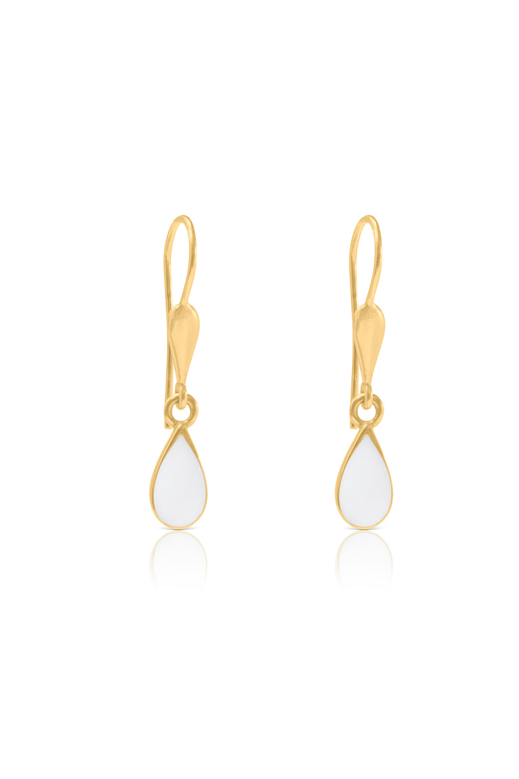Breastmilk Gold Teardrop Earrings
