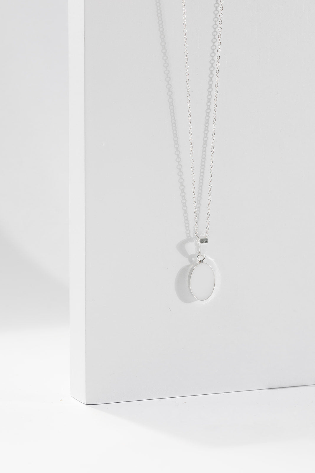 Breastmilk Oval Necklace