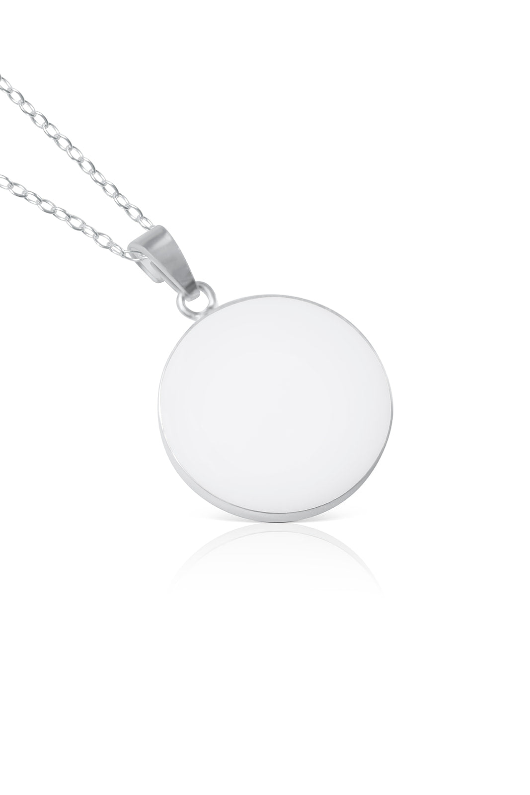 Breastmilk Round Necklace Luna Pendant