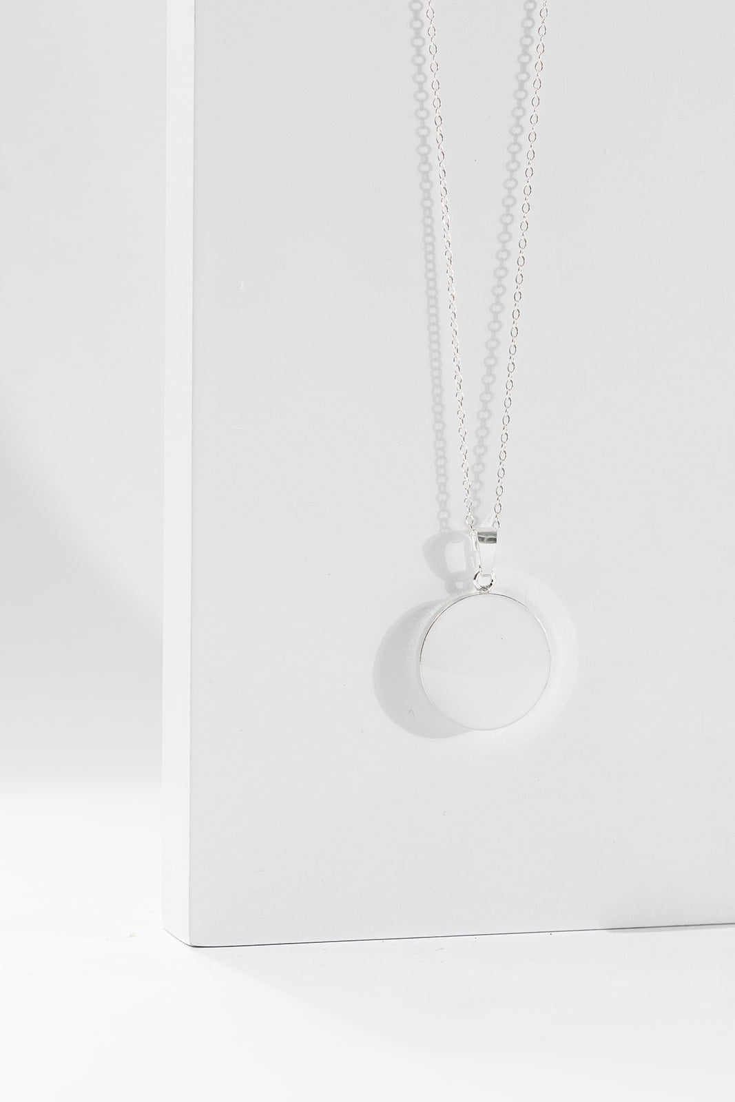 Breastmilk Round Necklace Luna Pendant