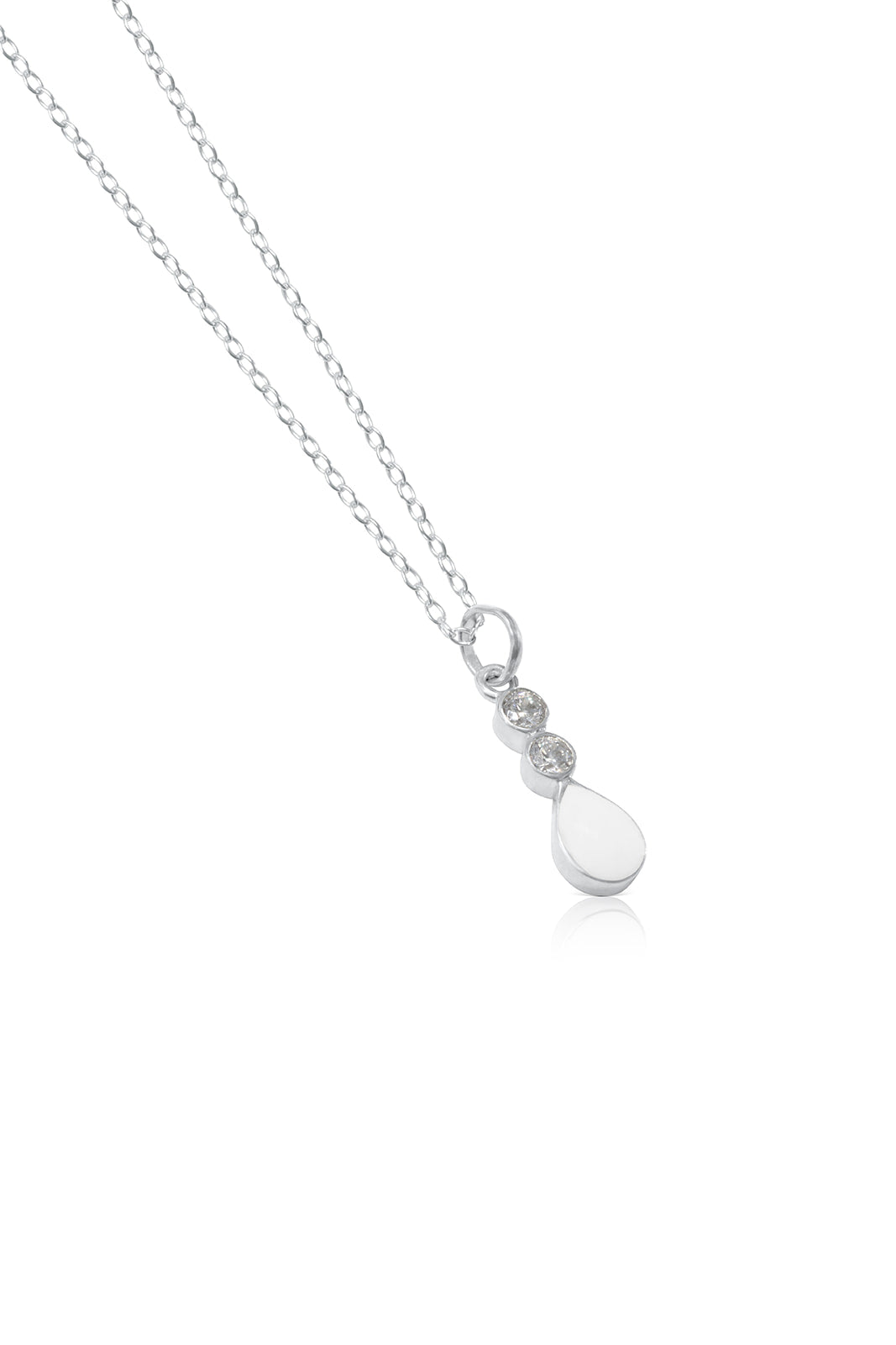 Breastmilk & Ashes Teardrop Sparkle Necklace