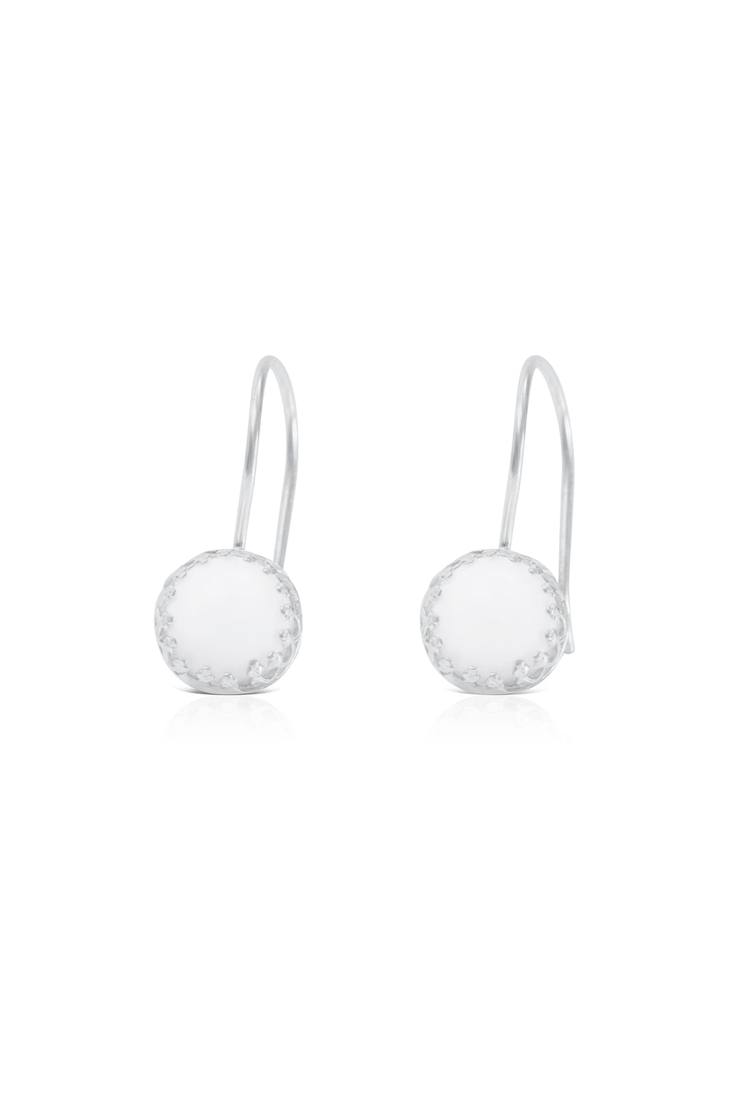 Breastmilk Crown Circle Drop Earrings
