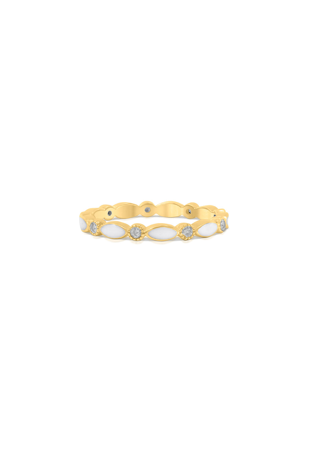 Breastmilk Diamond Eternity Ring - 9ct Gold