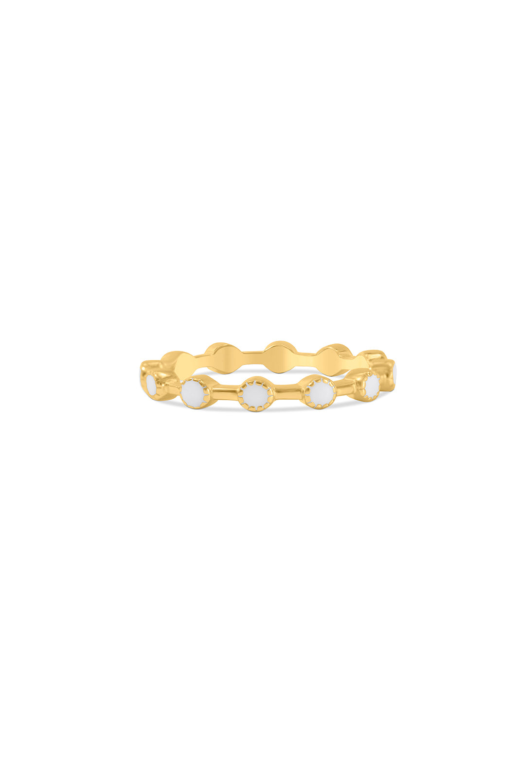Gold Breastmilk Dot Eternity Band