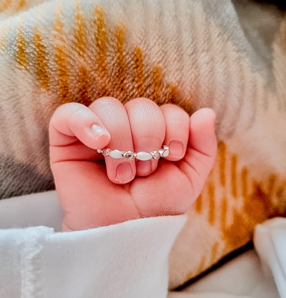 Breastmilk Diamond Eternity Ring - Platinum