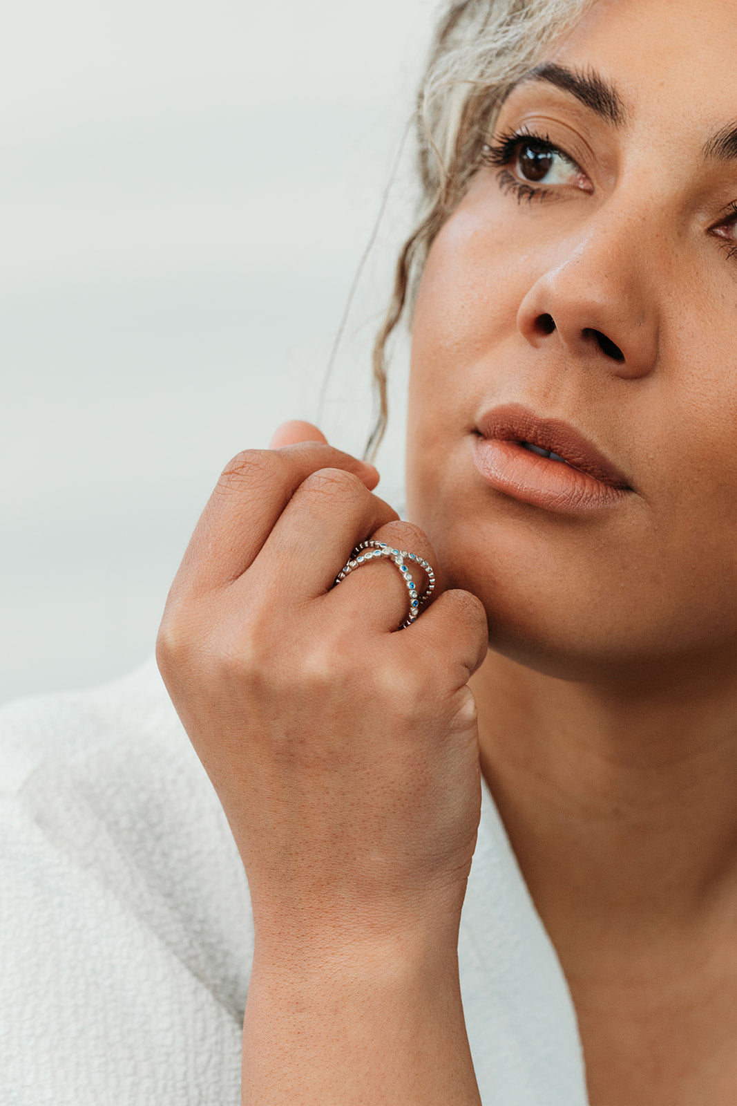 Joss Birthstone Ring - Platinum