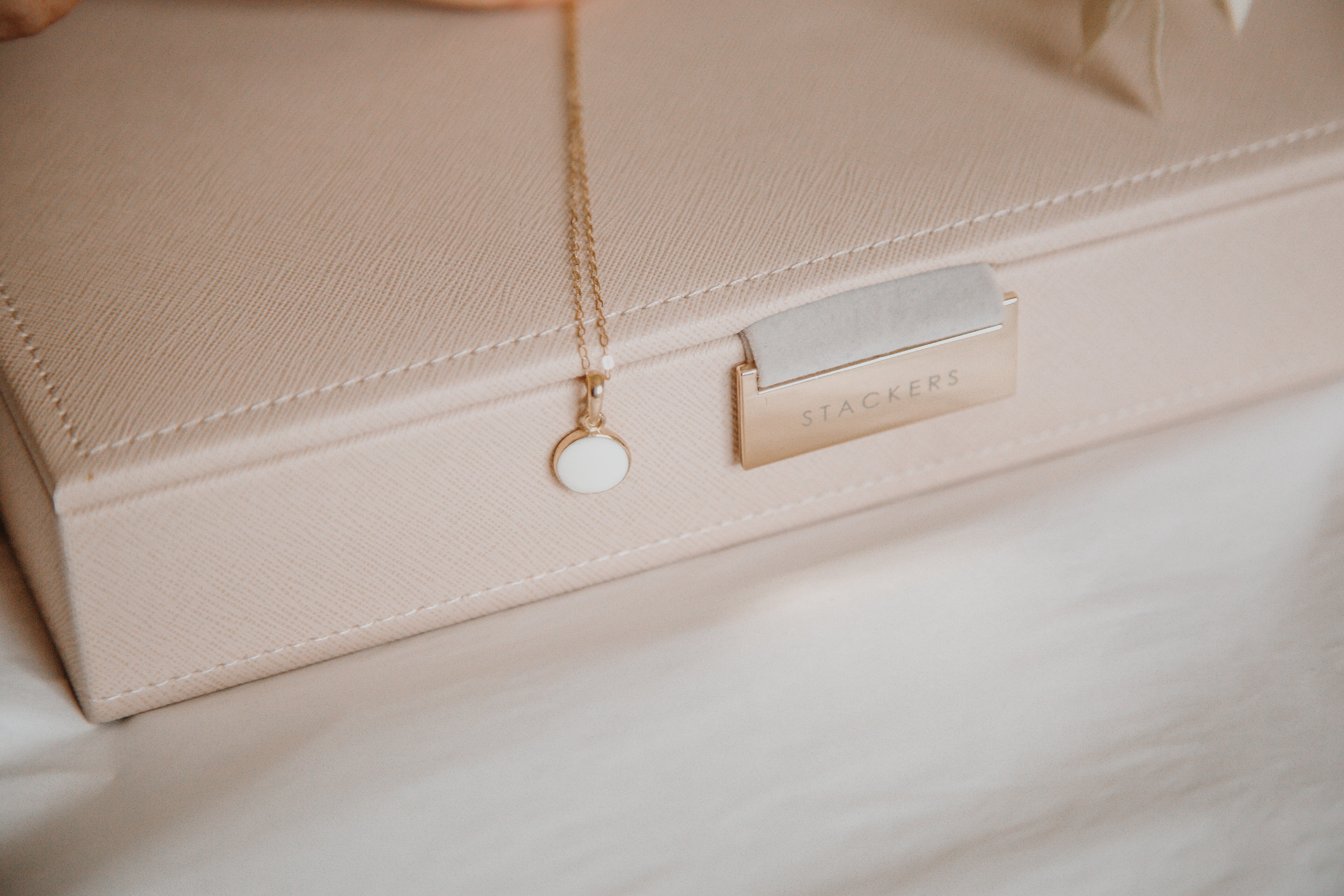 Breastmilk Round Gold Pendant Necklace