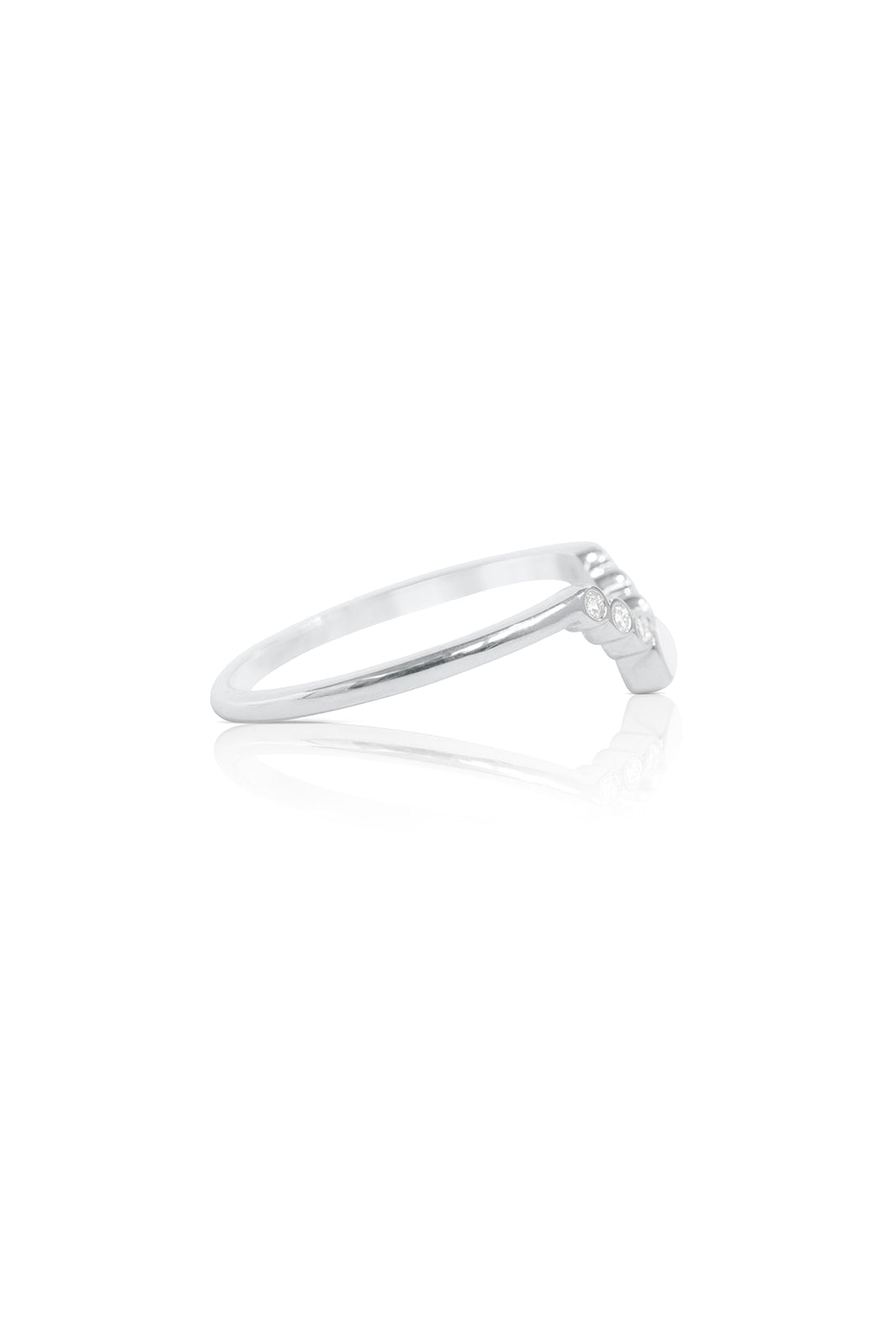 Breastmilk Oval Stacker Ring Set - Platinum