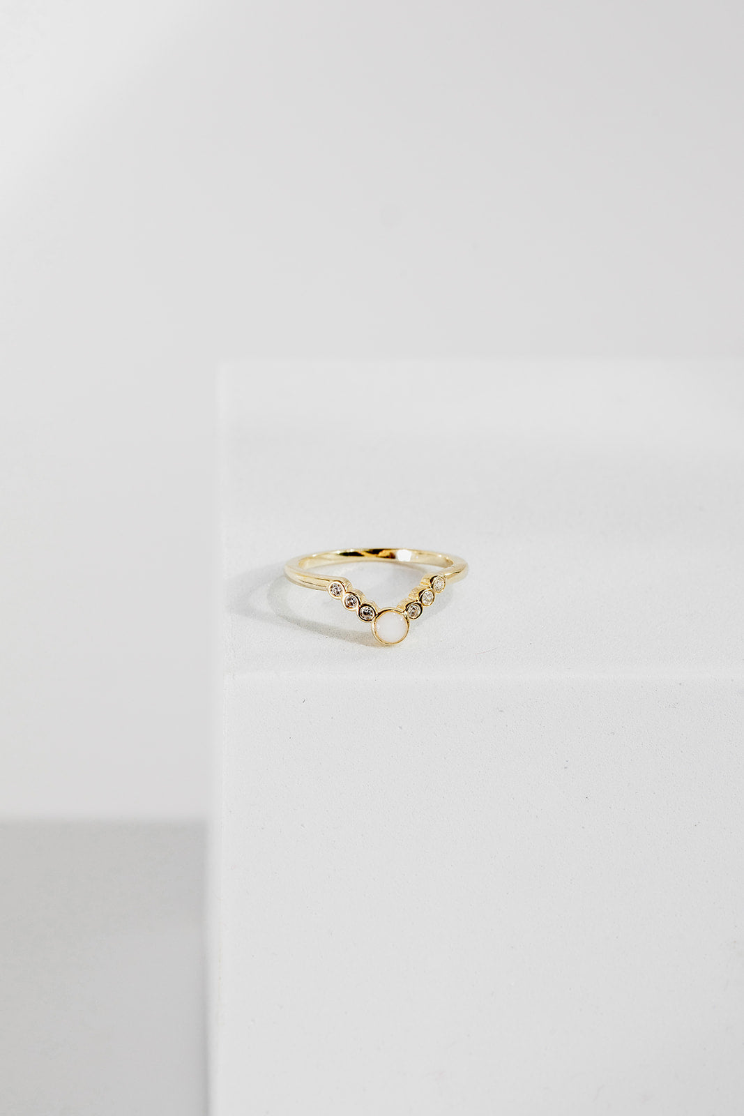 Breastmilk Oval Stacker Ring Set - 9ct Gold