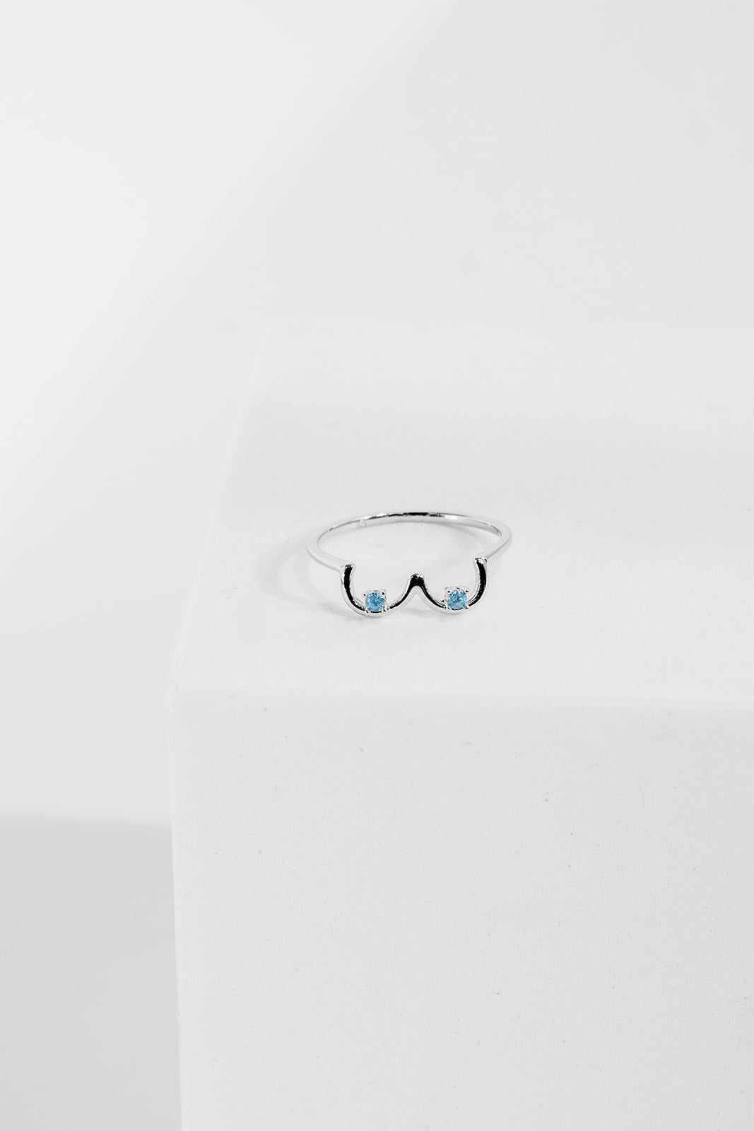 Boobie Birthstone Set - White Gold