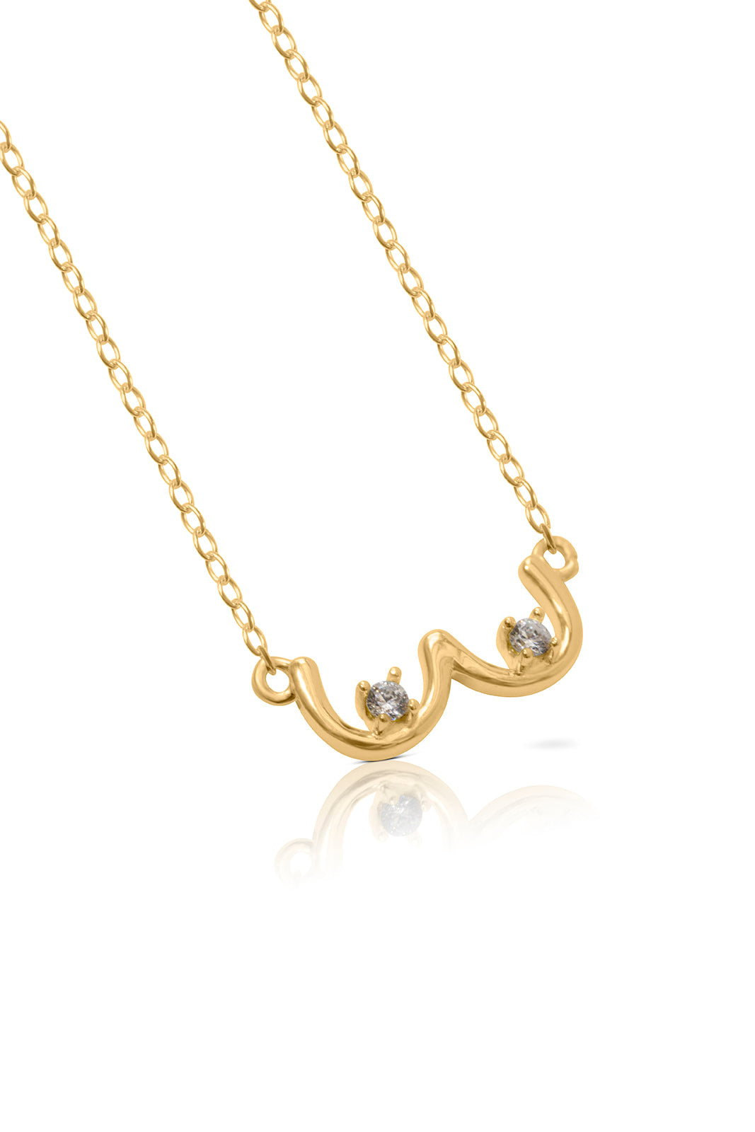 Boobie Birthstone Necklace - Gold