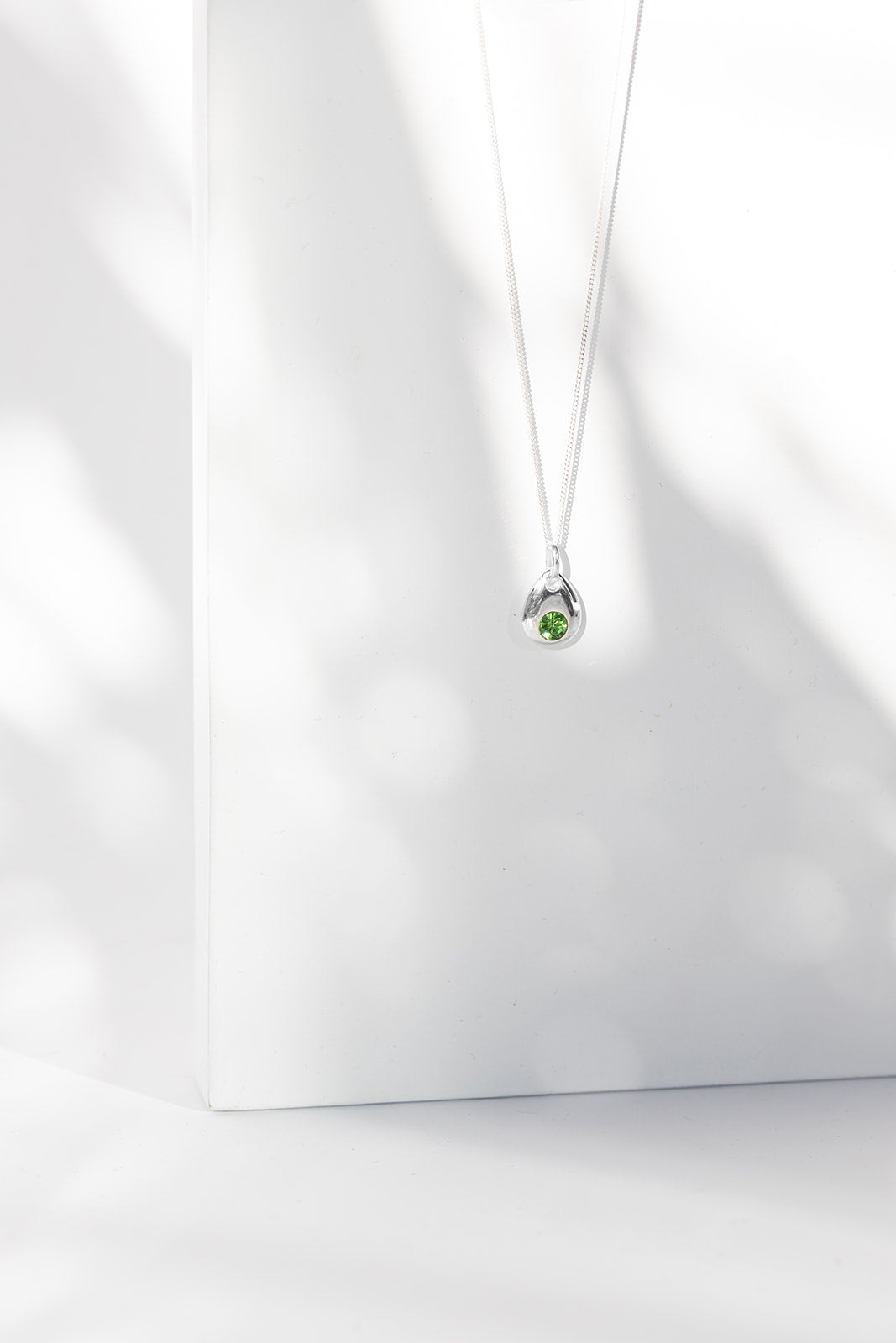 Silver Drop Birthstone Charm