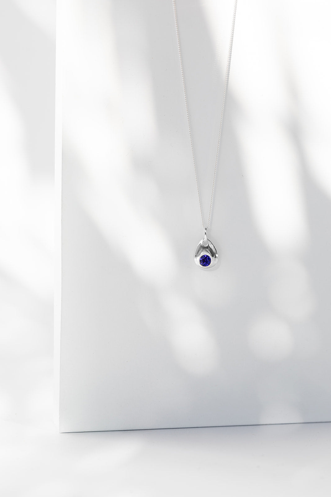 Silver Drop Birthstone Charm