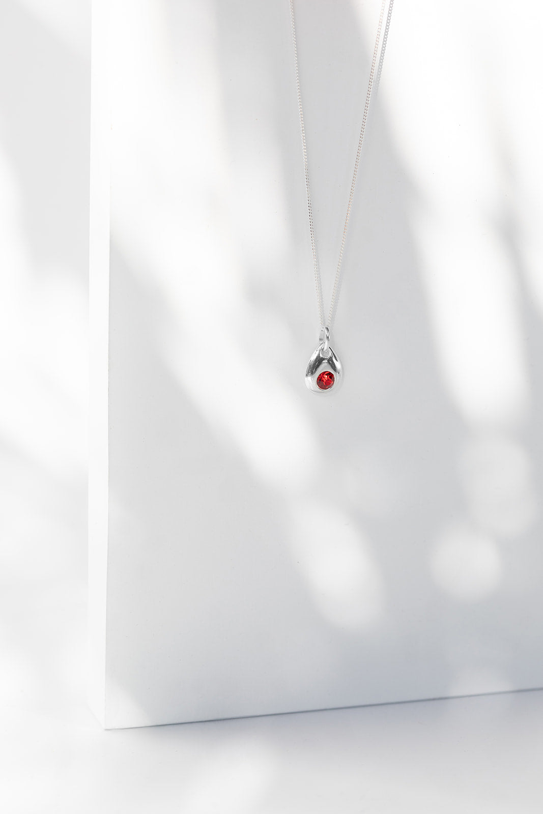 Silver Drop Birthstone Charm
