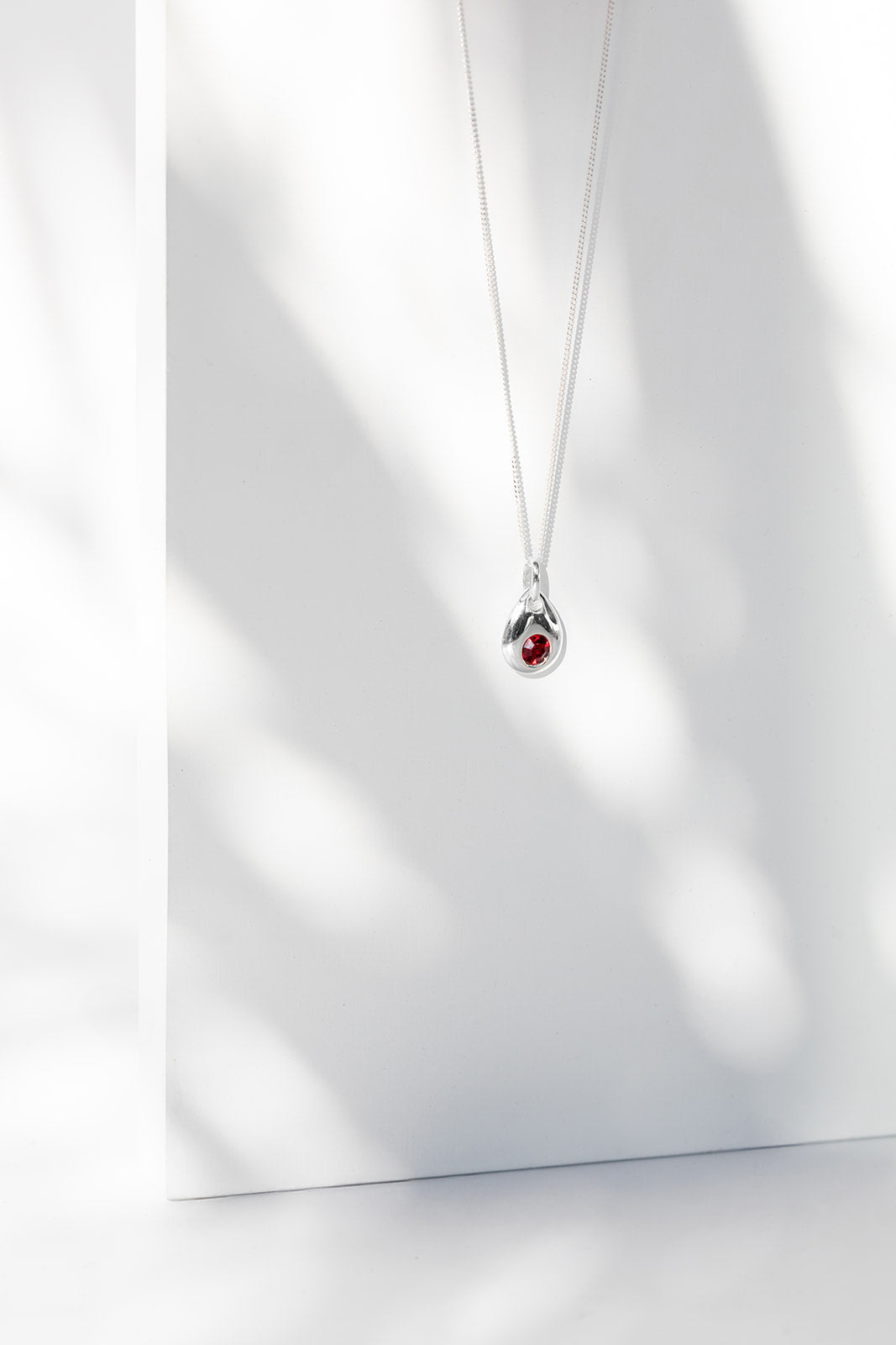 Silver Drop Birthstone Charm