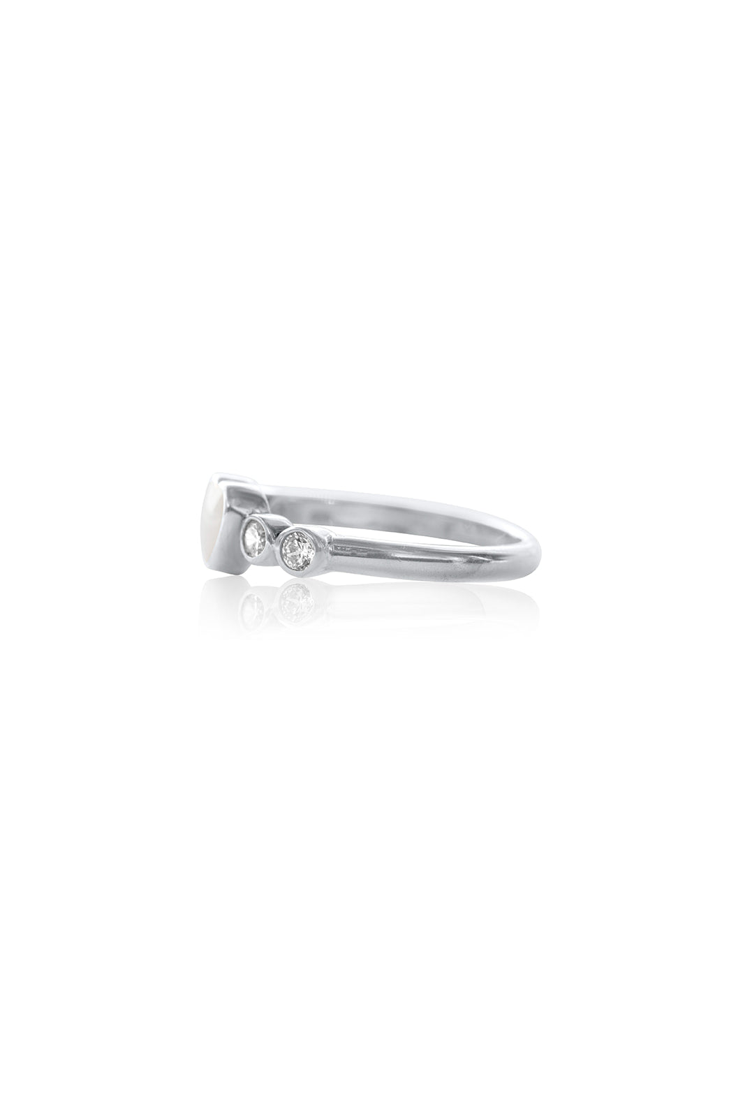 Heart Sparkle Ring - Silver