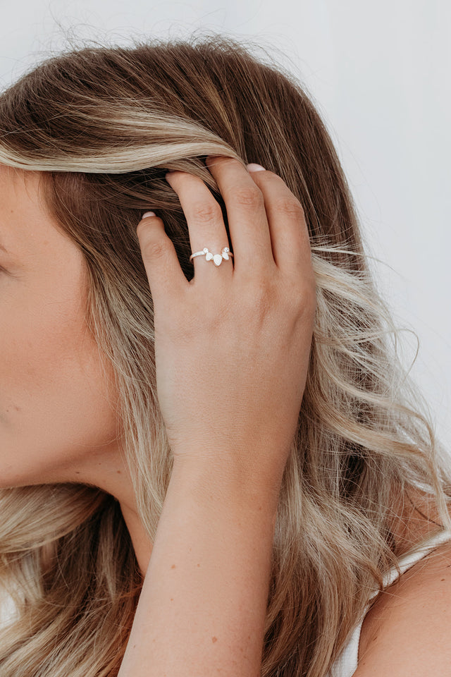 Teardrop Stacker Ring
