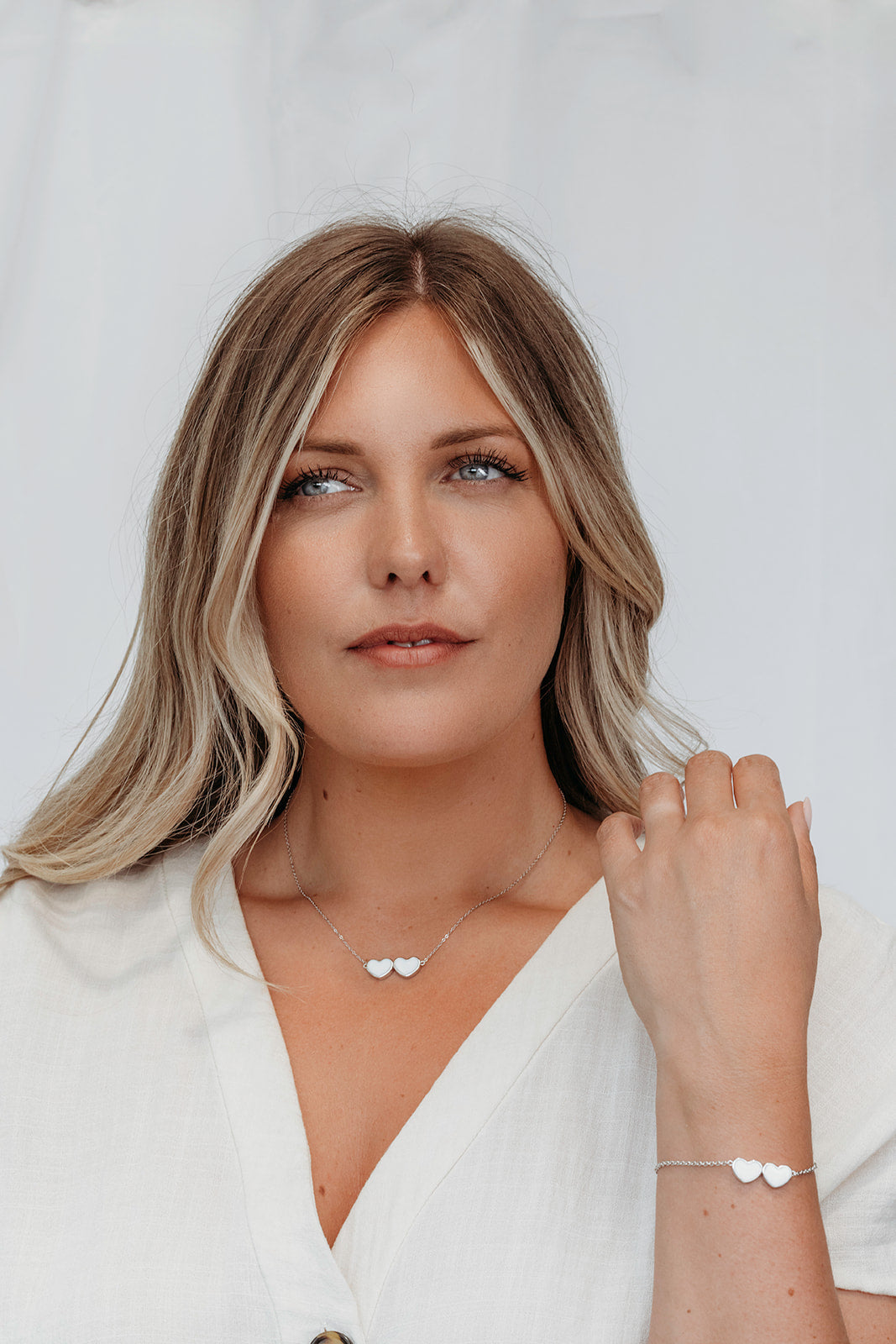 Heart strings Set - Platinum