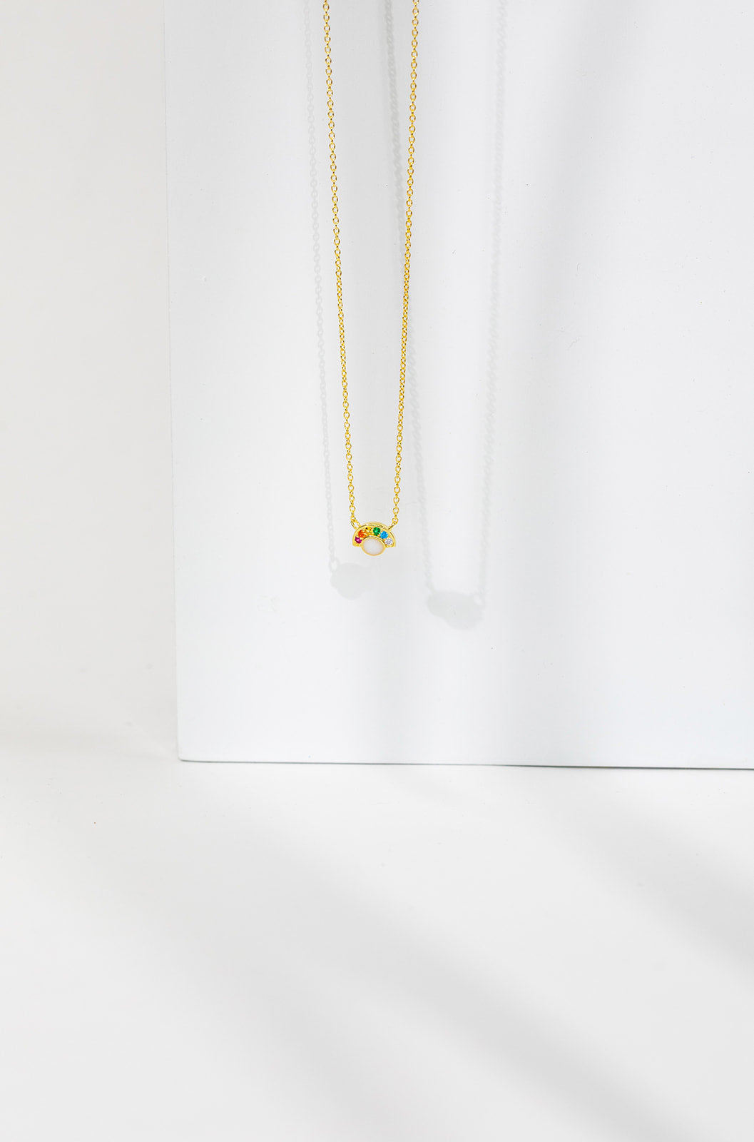 Rainbow Necklace - Gold