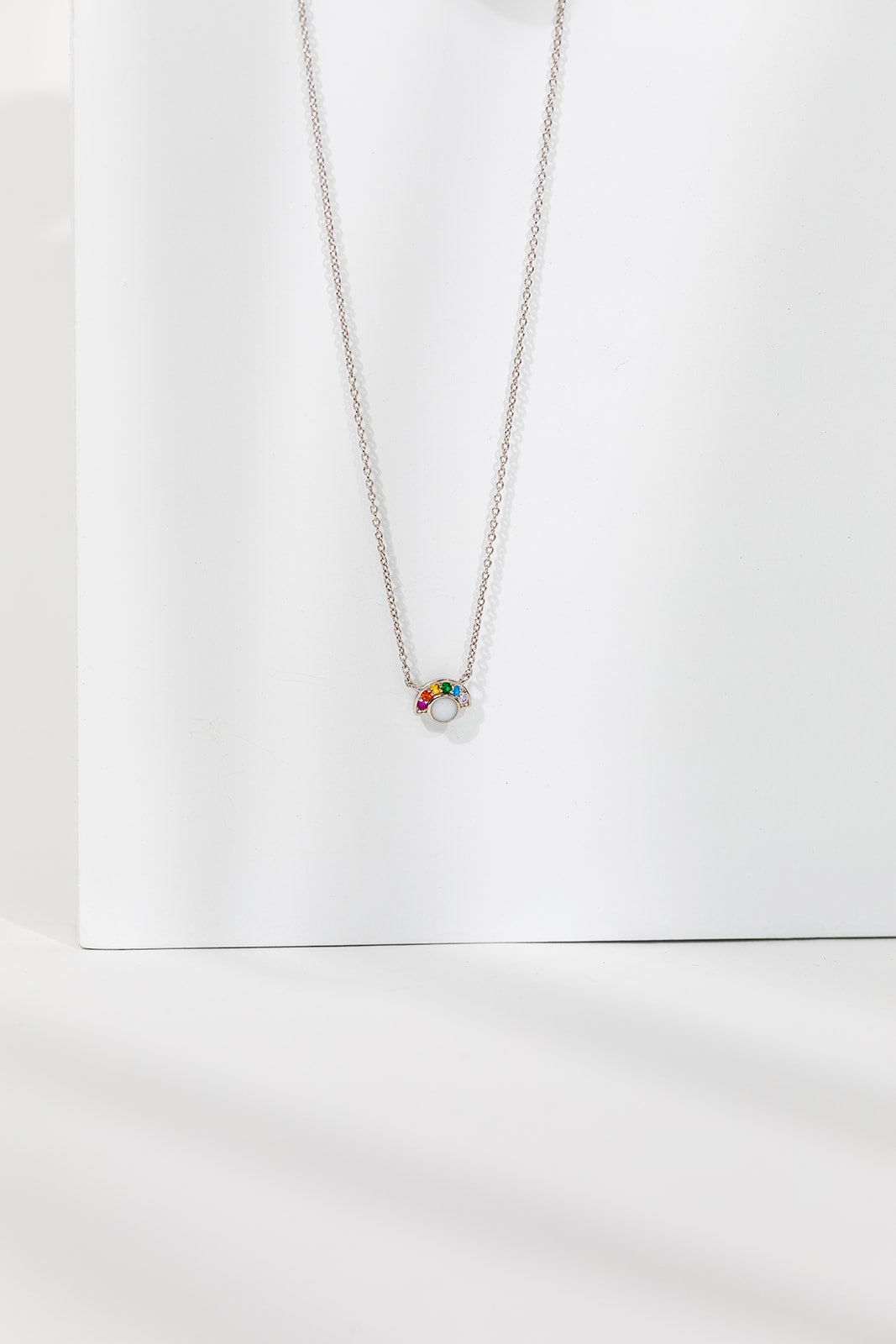 Rainbow Necklace - Silver