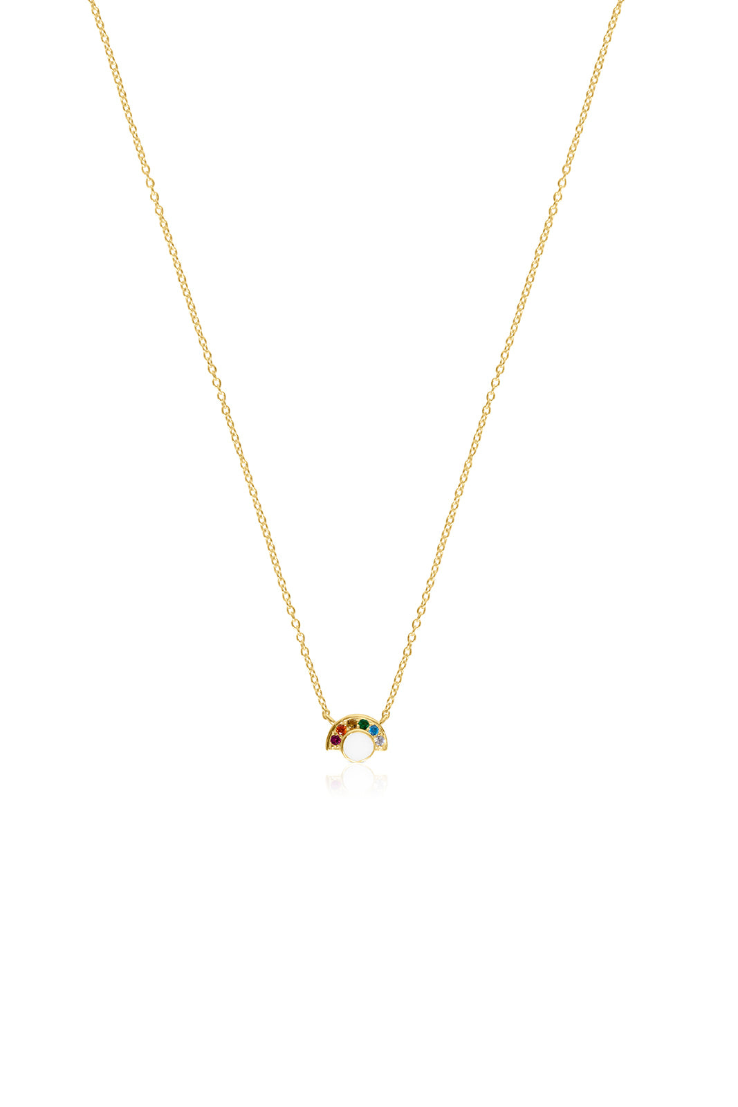 Rainbow Necklace - Gold