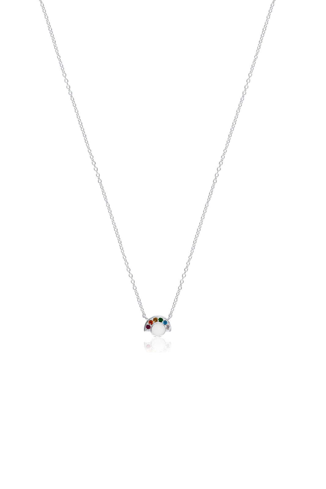 Rainbow Necklace - Silver