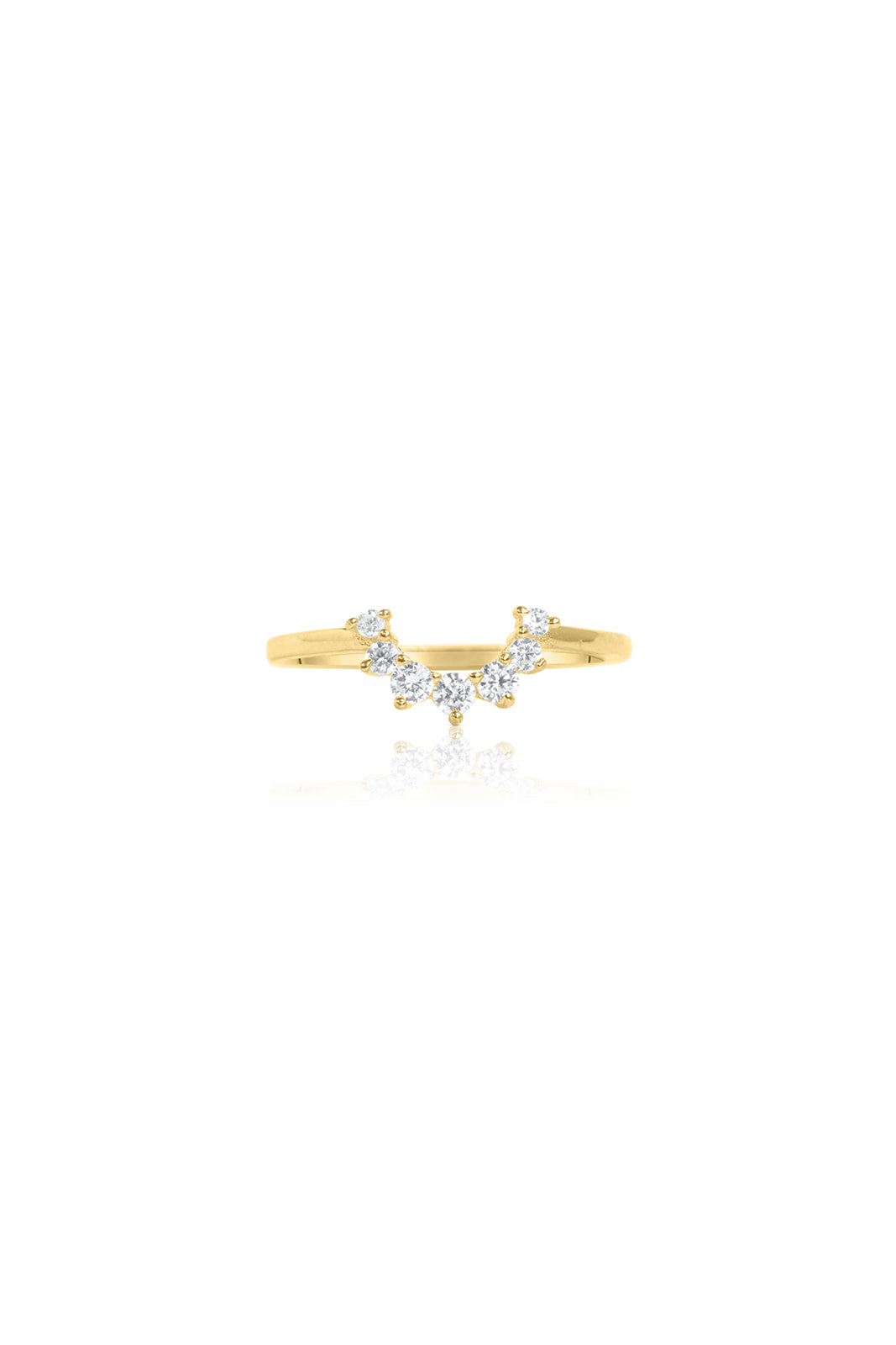 Celestial Teardrop Stacker Ring set - Gold